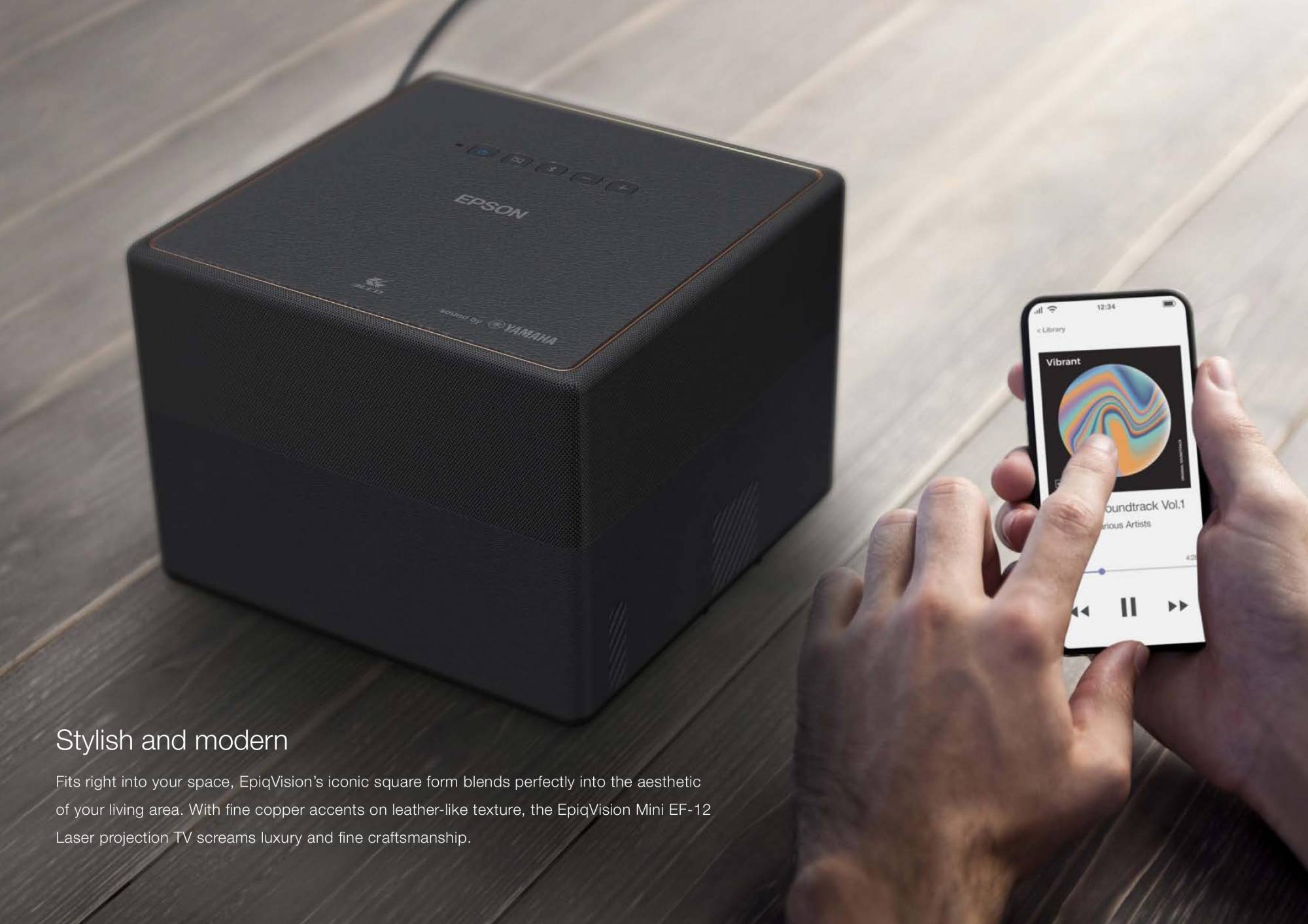 Epson EpiqVision EF12 Mini 3LCD Full HD Laser Projection TV Home