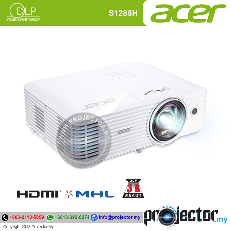 Acer S1286H XGA 3500 Lumens Short Throw Projector