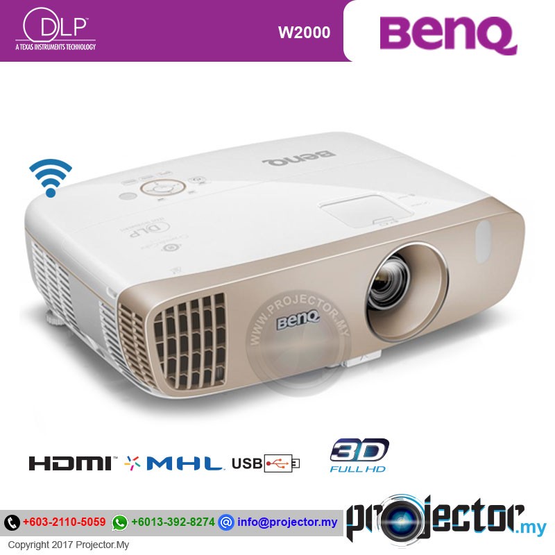 Benq W2000 Full Hd 3d Home Theater Projector