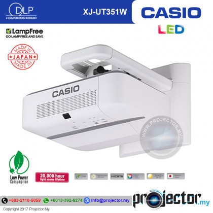 未使用品　CASIO 超短焦点プロジェクター XJ-UT351W カシオ XJ-UT351W | 超短焦点モデル | プロジェクター | CASIO