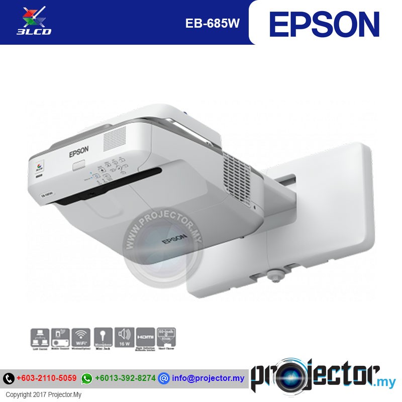 Epson EB-685W Ultra-Short Throw Projector