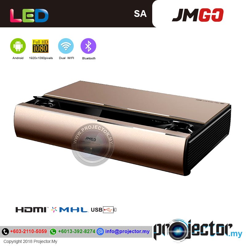 JmGO SA Ultra Short Throw Laser Wireless/WiFi Android Projector