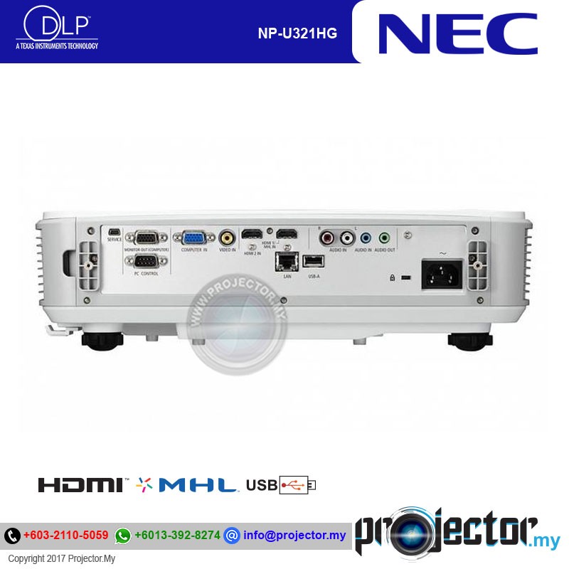 NEC NPU321HG 3200 LUMENS FULL HD ULTRA SHORT THROW PROJECTOR