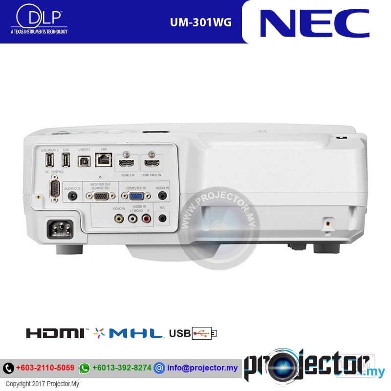 NEC NPUM301WG ULTRA SHORT THROW PROJECTOR
