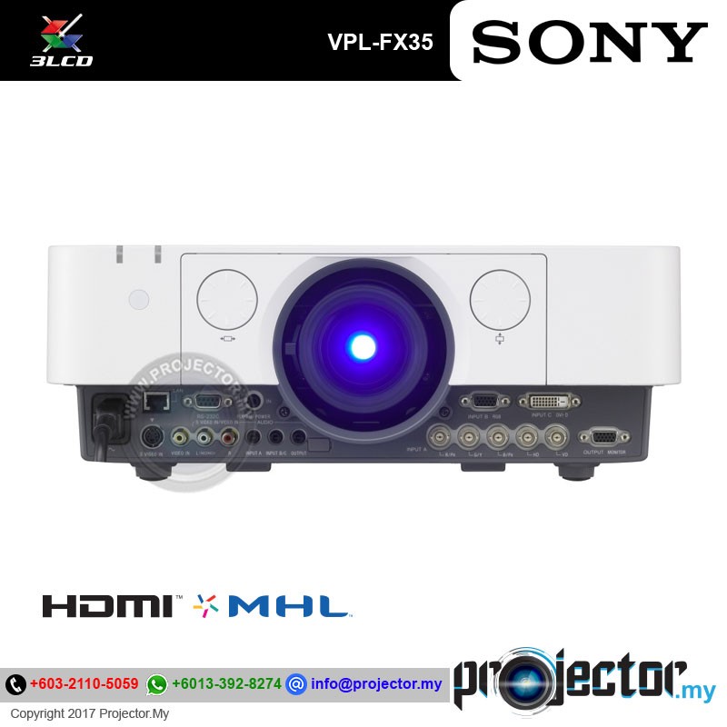 Sony VPLFX35 XGA 5000 Lumens Projector