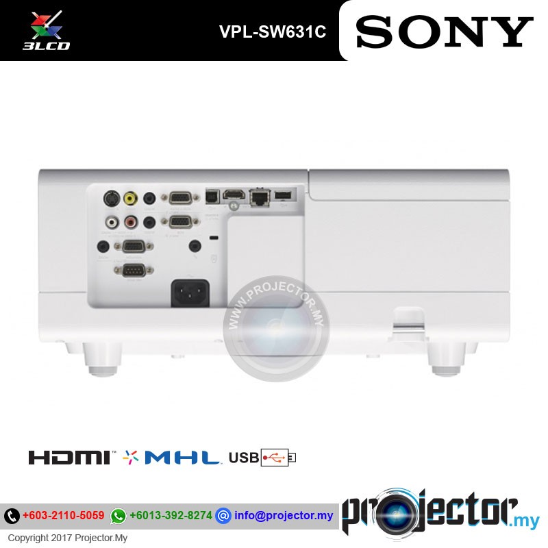 Sony VPLSW631C Short Throw Projector