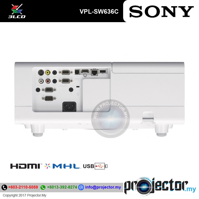 Sony VPLSW636C Ultra Short Throw Projector