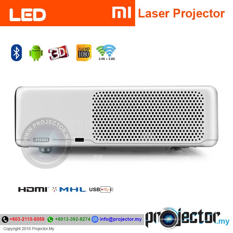 Xiaomi Mi 150" Full HD Ultra Short Throw 5000 Lumens Android Laser ...