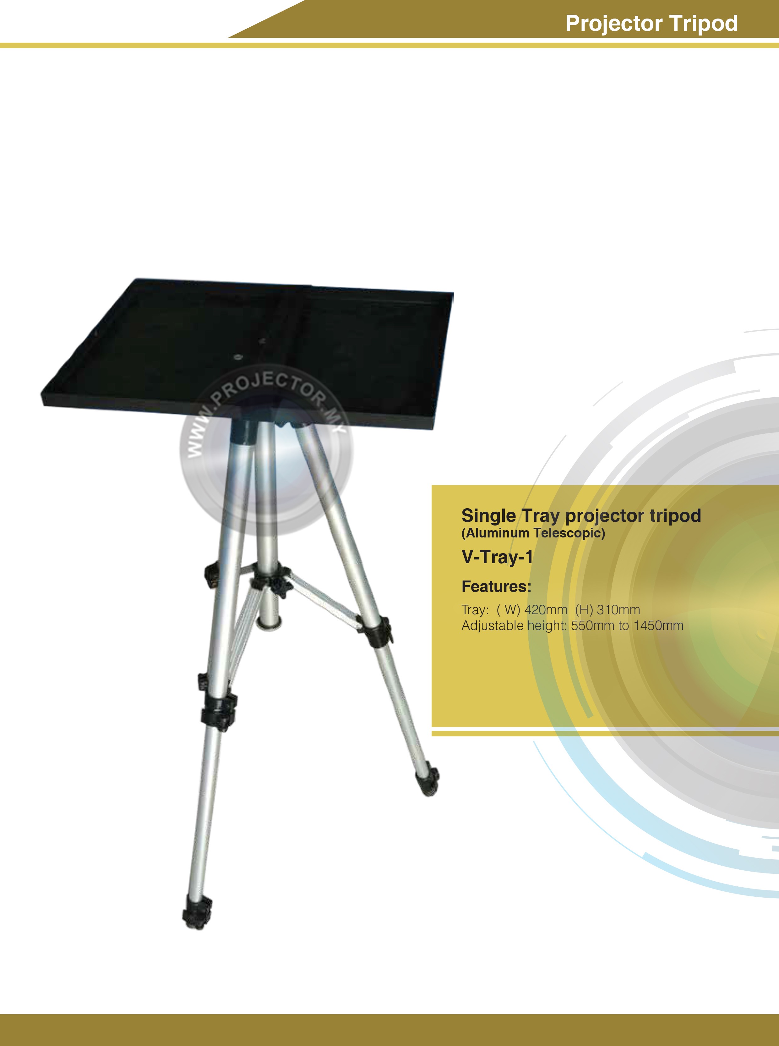 Venova Portable Multimedia Projector Tripod Stand