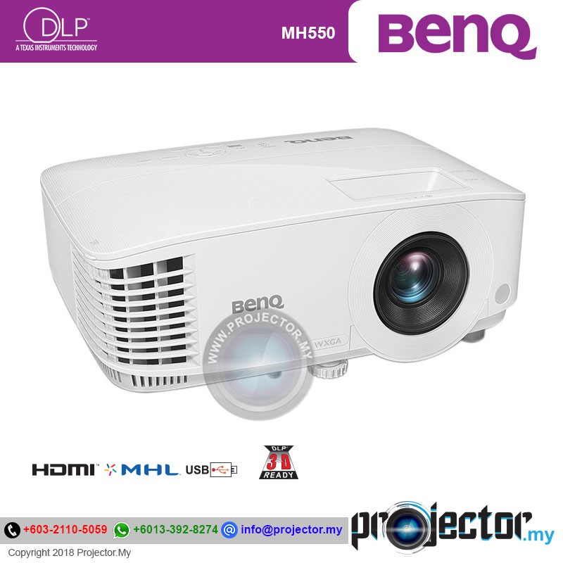 Benq MH550 3500 Lumens Full HD 3D Projector
