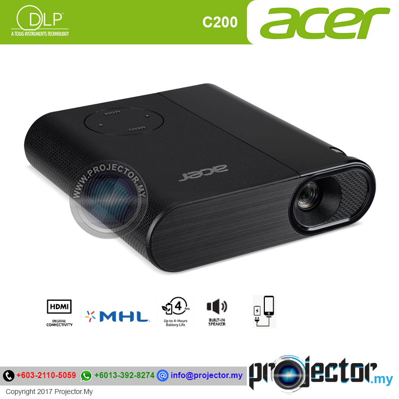 Acer LEDモバイルプロジェクター C200 Acer C200 [ブラック] 価格比較 - 価格.com
