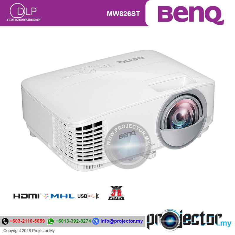 BenQ MW826ST 短焦点・DLPプロジェクター BenQ MW826ST