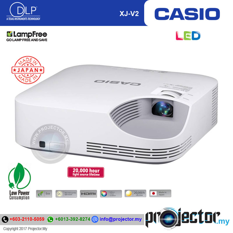Casio XJ-V2 XGA 3000 Lumens LED Projector