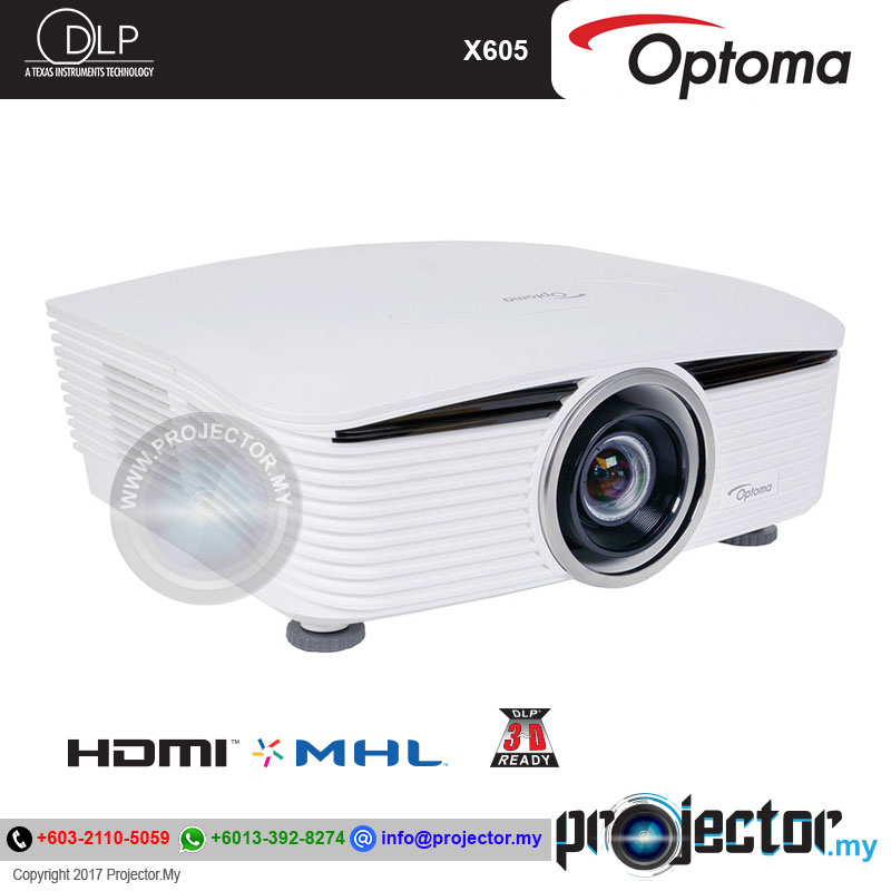 OPTOMA X605 XGA 6000 LUMENS PROJECTOR