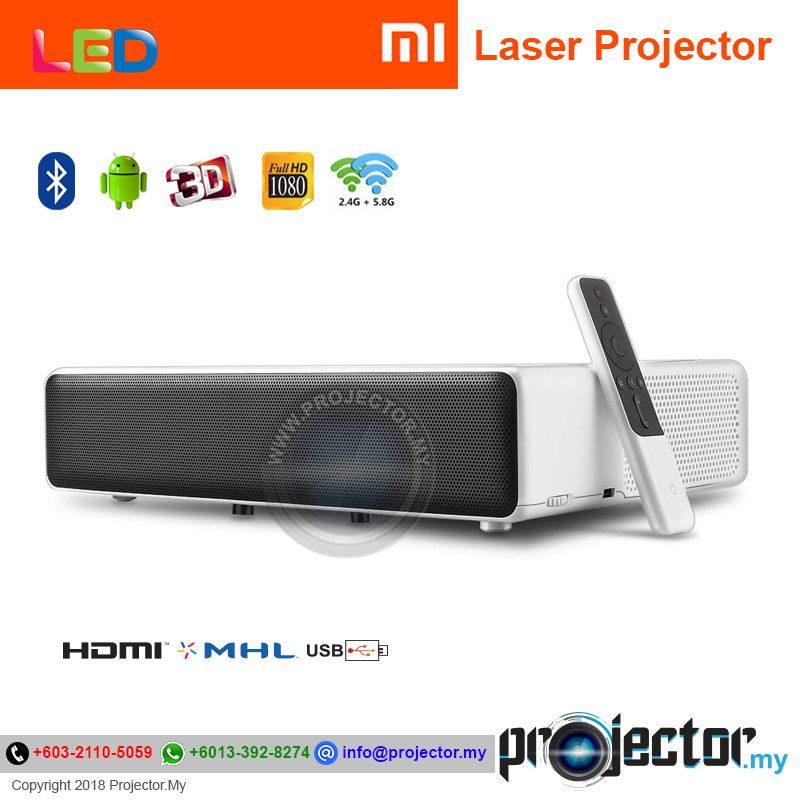 Xiaomi Mi 150" Full HD Ultra Short Throw 5000 Lumens Android Laser ...