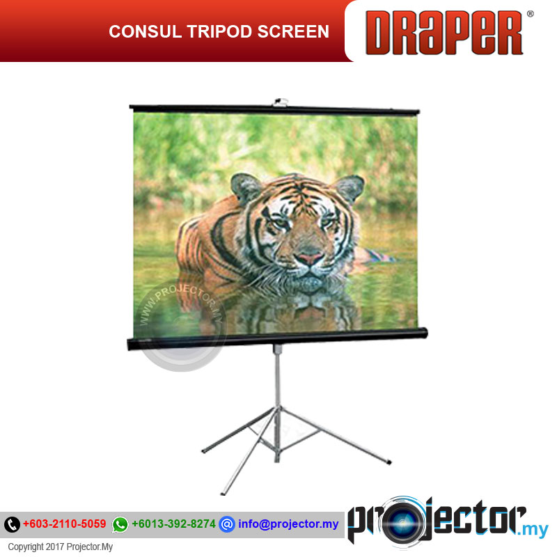 Draper Consul Economy & Durability Tripod Screen 6' x 6'